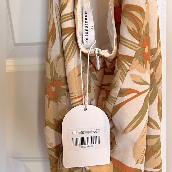 NWT Tropical Midi Dress with Slit Sz XS - Picture 7 of 7